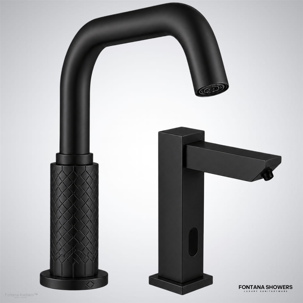 Avellano Matte Black Touchless Set