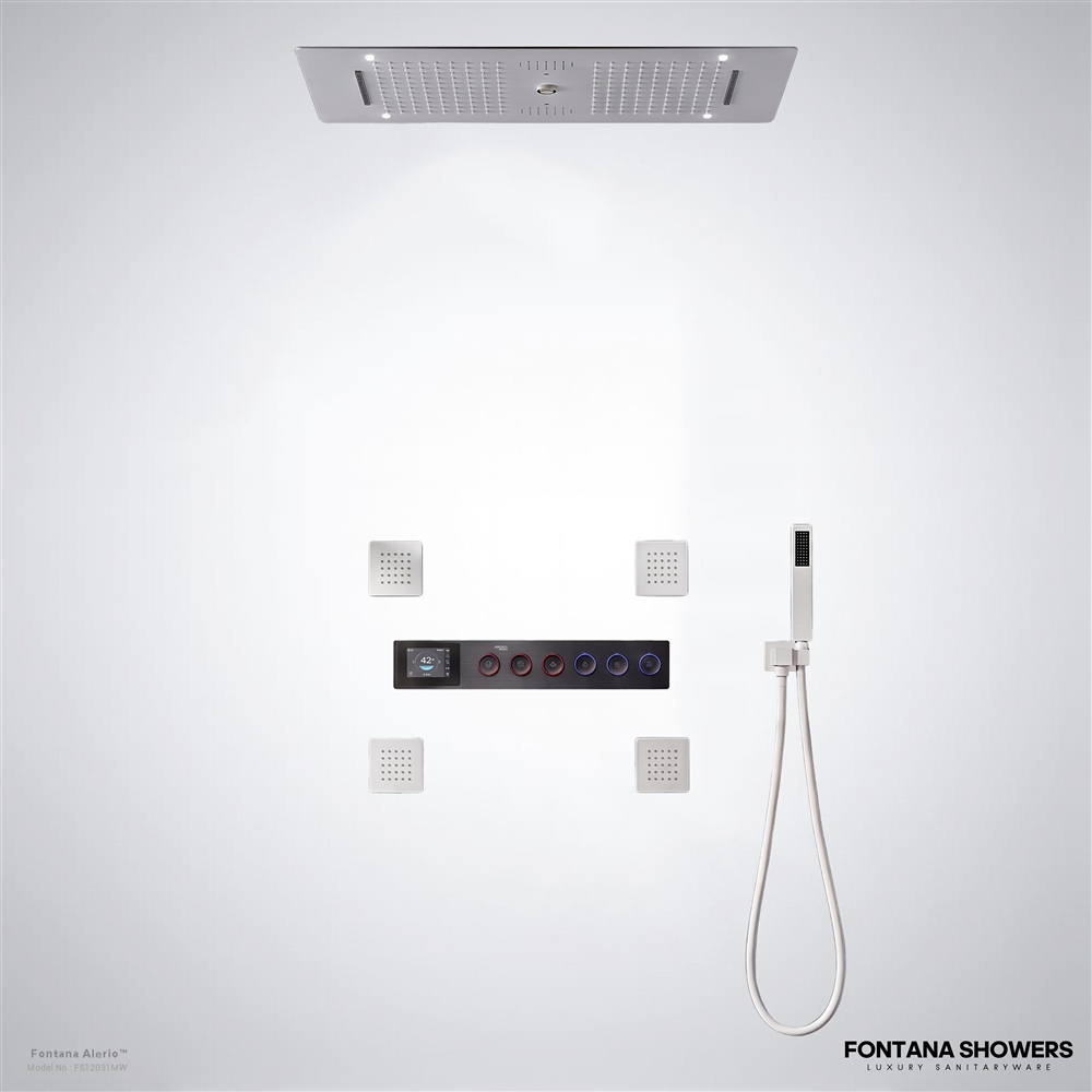 Matte White Smart Shower