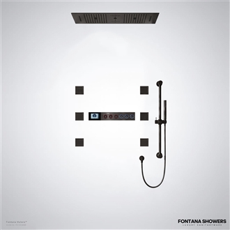 Matte Black Smart Shower