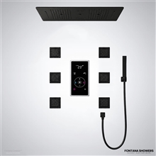 Matte Black Thermostatic Shower