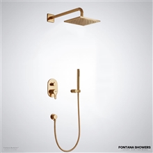 Gold Rainfall Shower Set