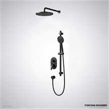 Matte Black Rainfall Shower