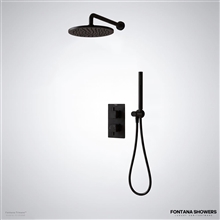 Matte Black Thermostatic Shower