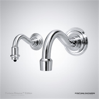 Rinsova chrome touchless faucet and soap dispenser