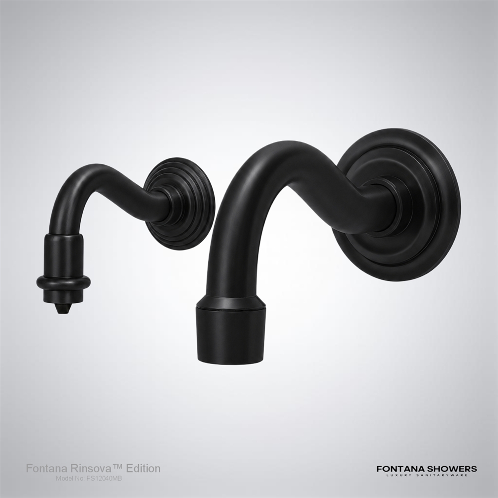 Rinsova matte black touchless faucet and dispenser