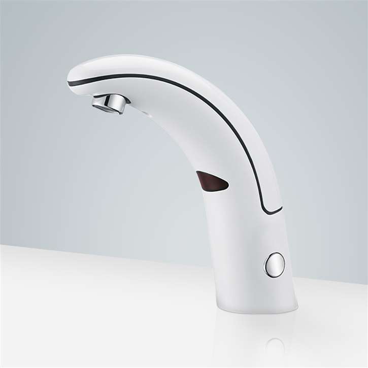 Fontana Chatou Electronic Matte White Sensor Faucet