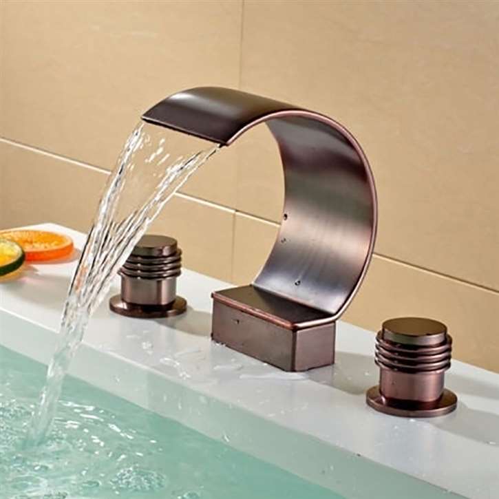 Fontana Dijon Oil Rubbed Bronze Widespread Bathtub Mixer