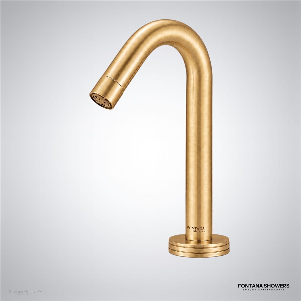 Brushed gold GenevaOrlyth sensor faucet