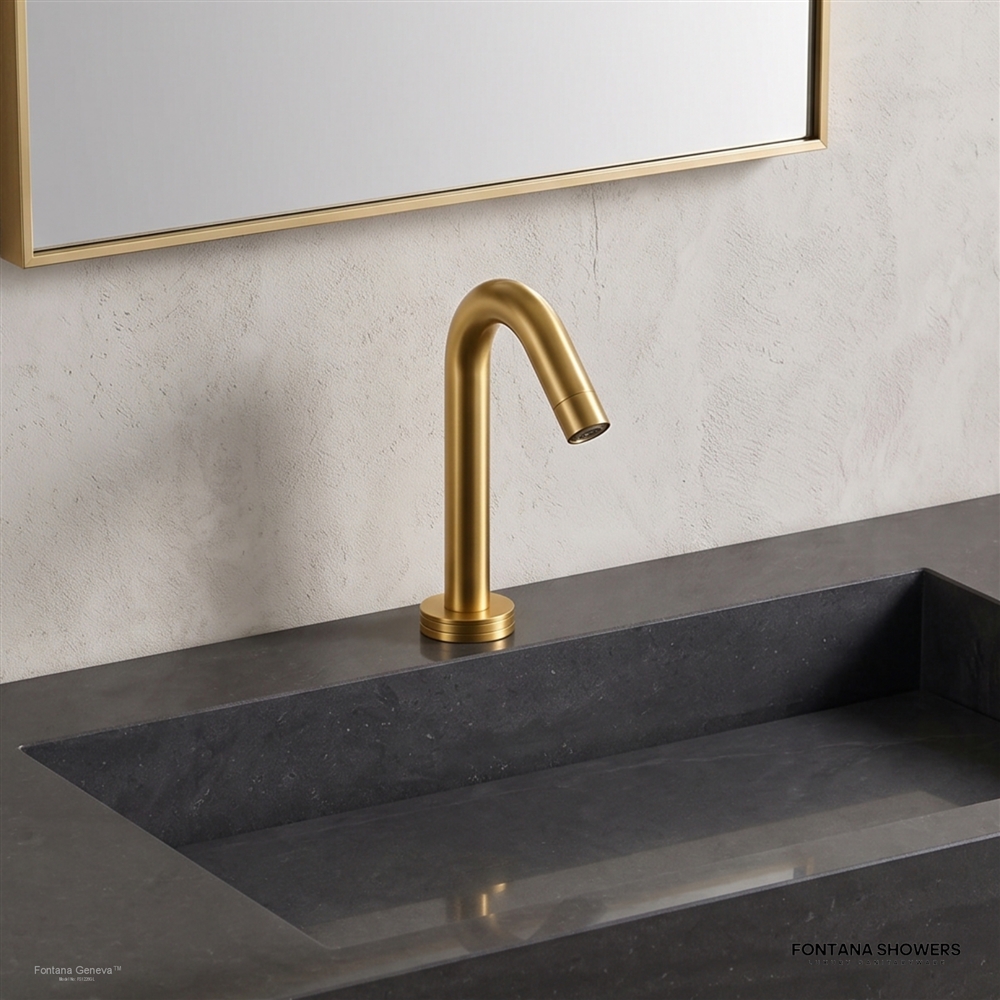 Fontana Geneva Gold Commercial Touchless Sensor Faucet FS1226GL