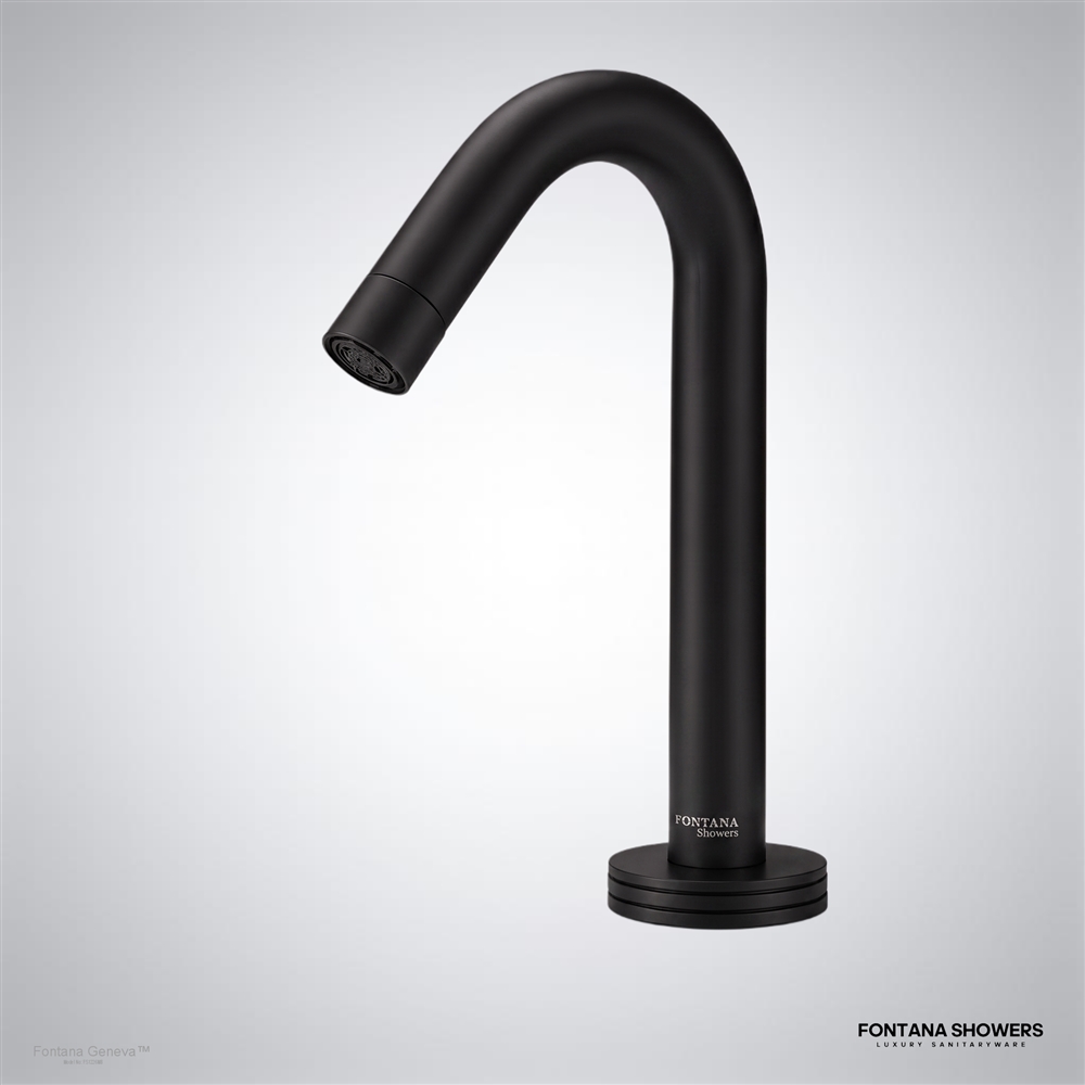 Matte black sensor faucet