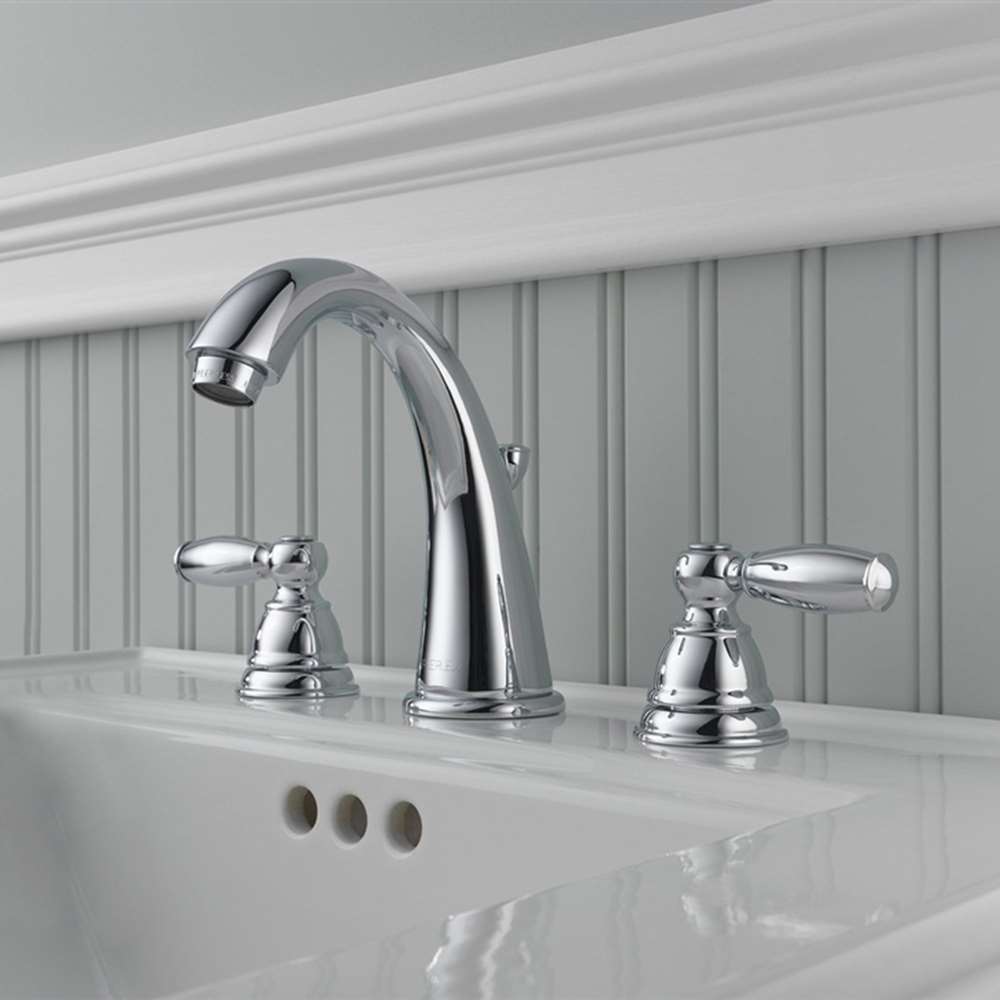 Fontana Quesnel Dual Handle Chrome Bathroom Sink Faucet