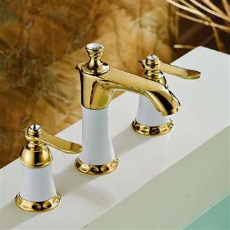 Pas-de-Calais Dual Handle Widespread Bathroom BIM File Download Commercial Sink Faucet 
