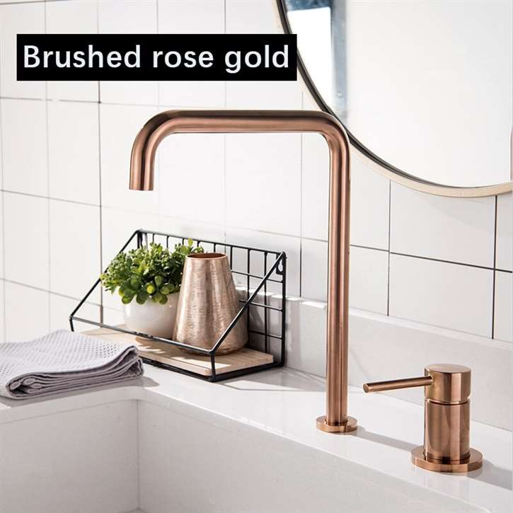 Fontana Marsala Brushed Rose Gold Kitchen Faucet