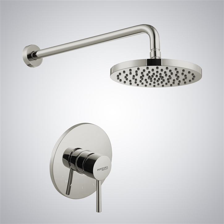 Fontana Soriano Wall Mount Brushed Nickel Finish Shower Set
