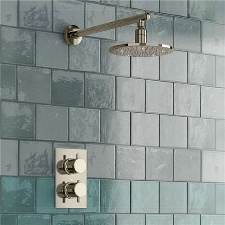 Black brass concealed thermostatic shower mixer installation planning