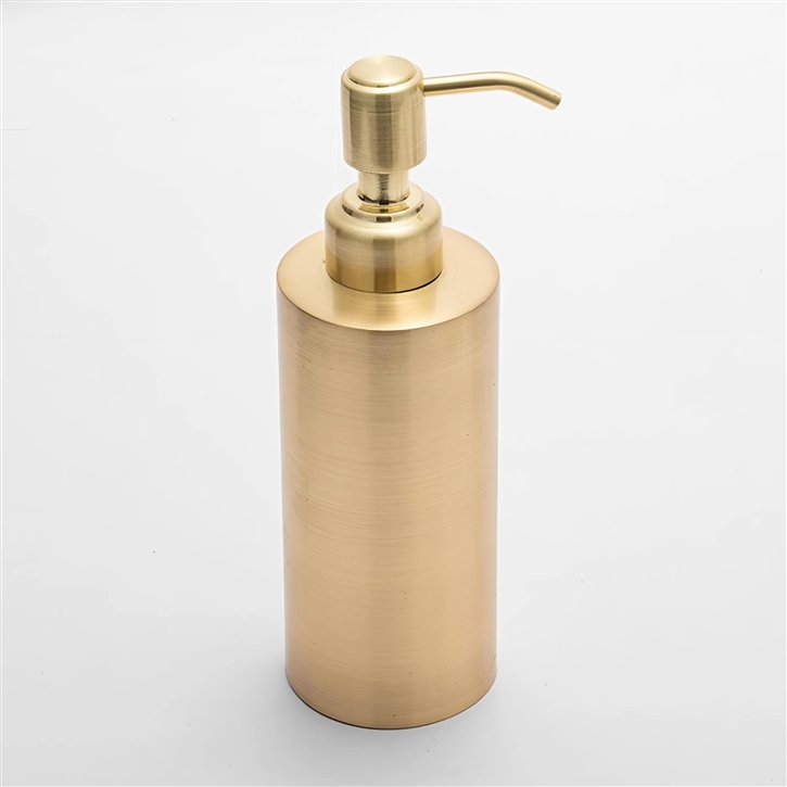 Marsala Minimalist Modern Brushed Gold Sensor Soap Dispenser
