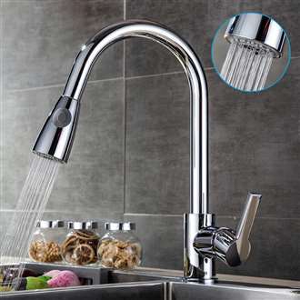 home depot kitchen faucets Metallic Chrome Sensorless Kitchen Faucet with Pull Down Sprayer