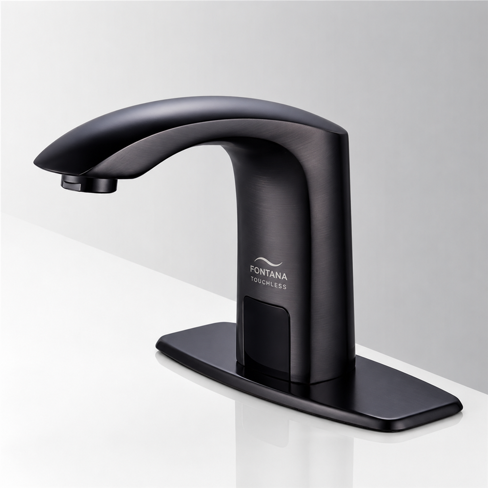 Fontana Naples Oil Rubbed Bronze/Matte Black Commercial Automatic Motion Sensor Faucet