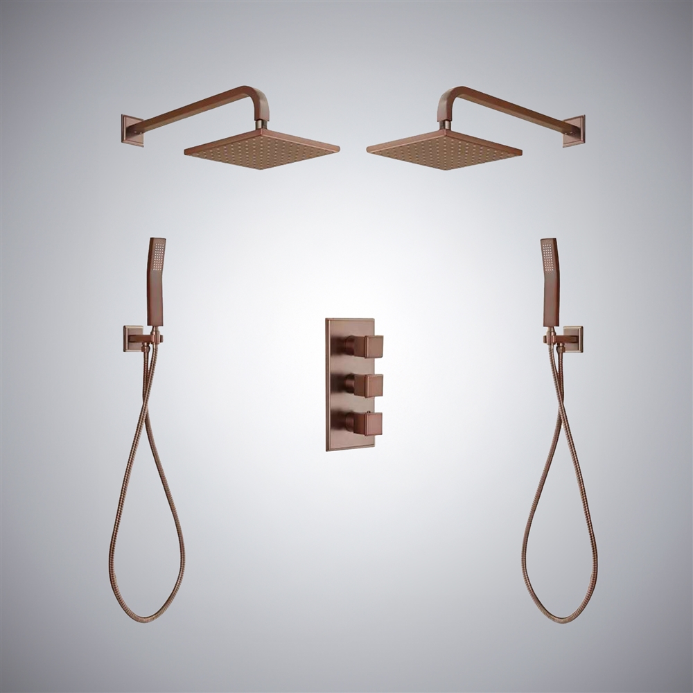 Fontana Couple Showering System in Oil Rubbed Bronze