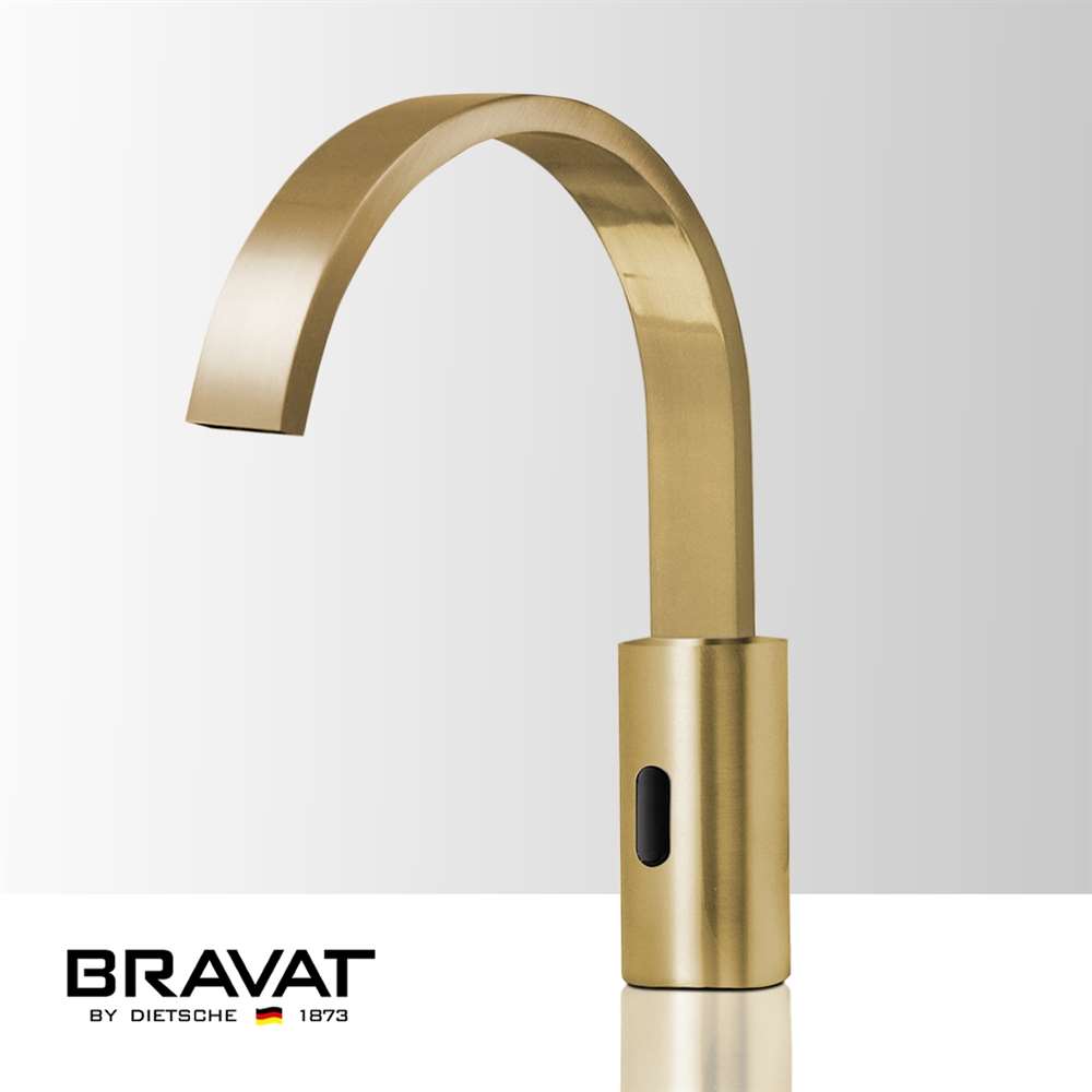 Fontana Loiret Brushed Gold Touchless Automatic Sensor Faucet