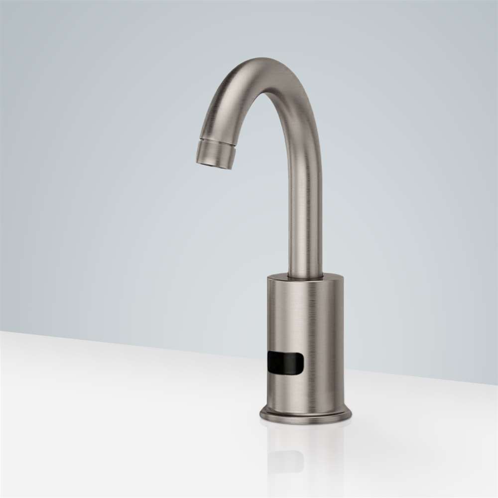 Fontana Commercial Brushed Nickel Touchless Automatic Sensor Faucet