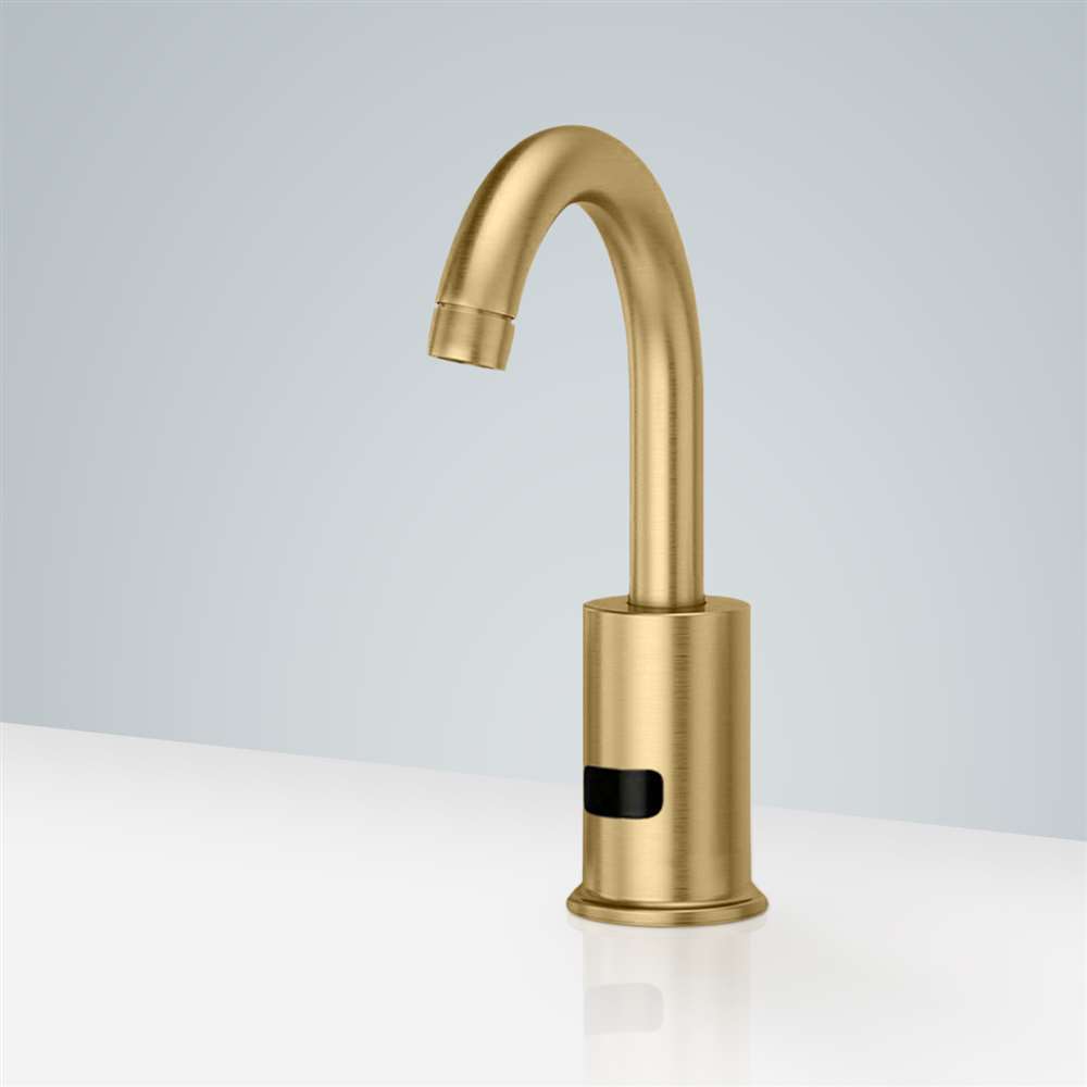 Commercial Brushed Gold Automatic Sensor Faucet (representative image)