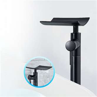 Fontana Deauville Floor Standing Tub Faucet Single Handle Waterfall Spout in Oil Rubbed Bronze