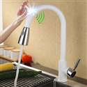 Fontana Cholet White Chrome Finish with Pull Down Sprayer Kitchen Faucet