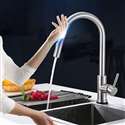 Fontana Dijon Brushed Nickel Pull-Out Sensor Touch Kitchen Faucet