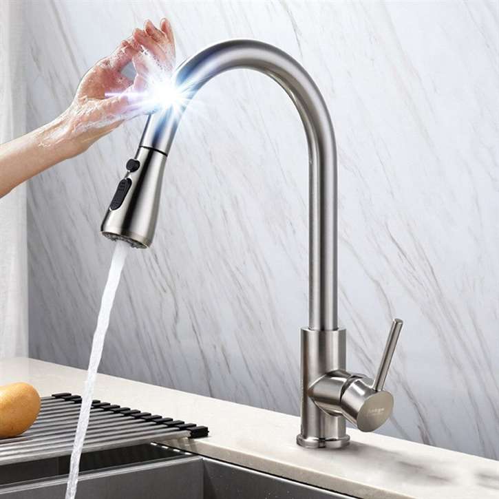 Touch sensor control concept for cleaner operation and quick on off