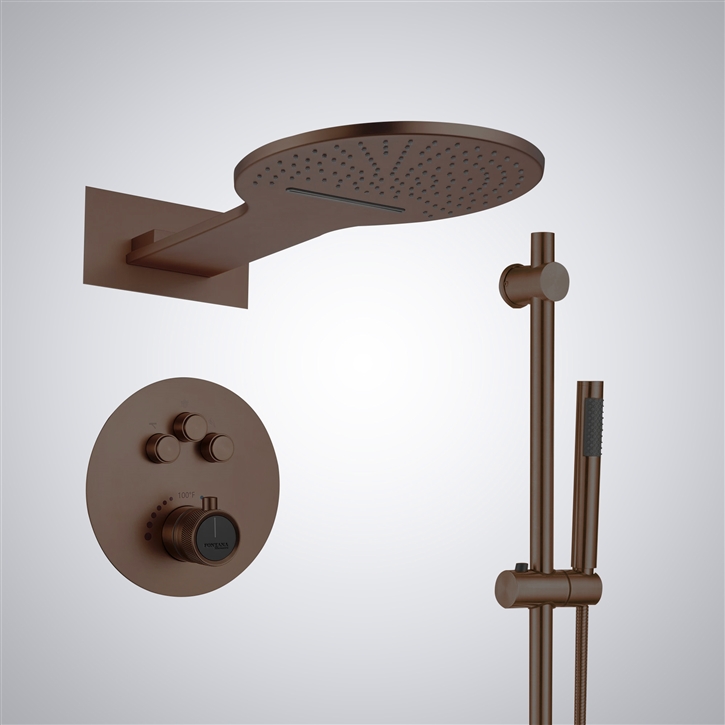 Fontana Oil Rubbed Bronze Waterfall Shower Set