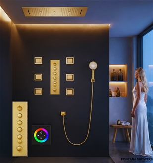 Taranto thermostatic shower system representing trusted shower brands