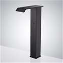 Touchless Tall Bathroom Vessel Sink Faucet Black Automatic Motion Sensor Bathroom