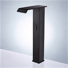 Touchless Tall Bathroom Vessel Sink Faucet Black Automatic Motion Sensor Bathroom