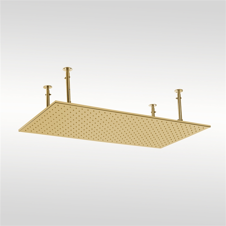 Fontana Vicenza Brushed Gold Large Shower Head