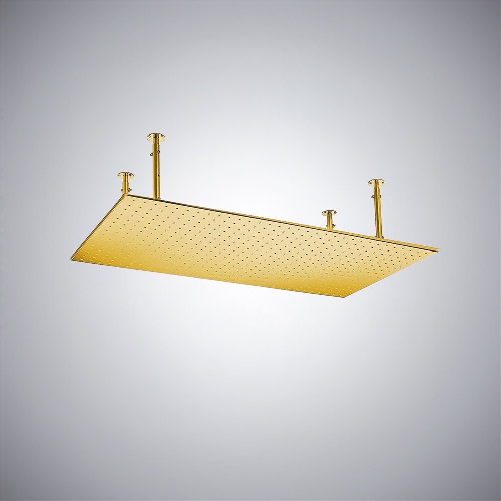Vicenza 20x40in Polished Gold Shower Headâ€“ Vicenza
