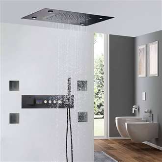 Fontana Trieste oil-rubbed bronze thermostatic rain shower system