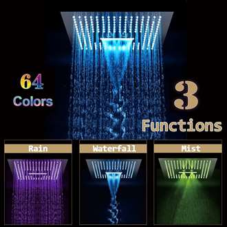 Fontana Creteil 16-Inch Smart LED Rainfall Waterfall Shower Head System