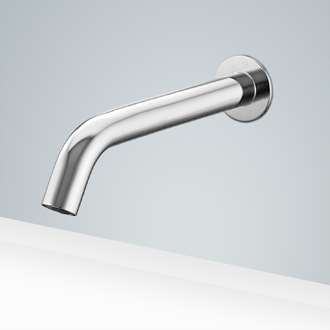 Touchless Bathroom Faucet BIM File Riviera Commercial Automatic Wall Mount Chrome Sensor Bathroom Faucet
