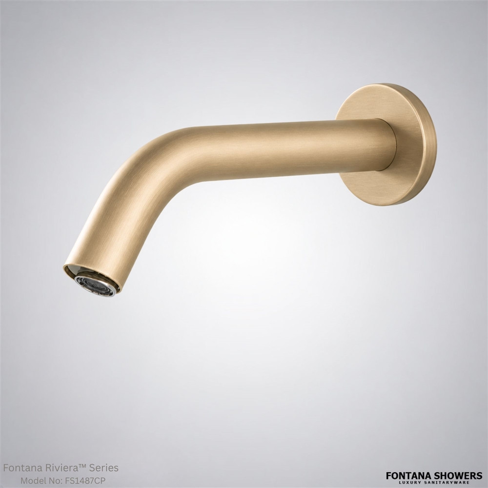 Fontana Riviera Series Champagne Single Hole Automatic Smart Sensor Faucet