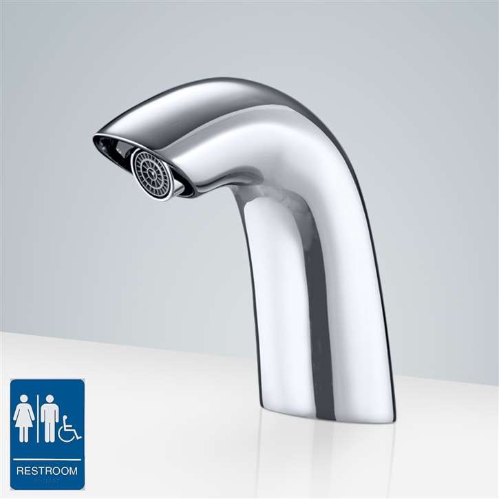 Deck Mount Touchless Faucet & Soap Dispenser for Commercial Toilets