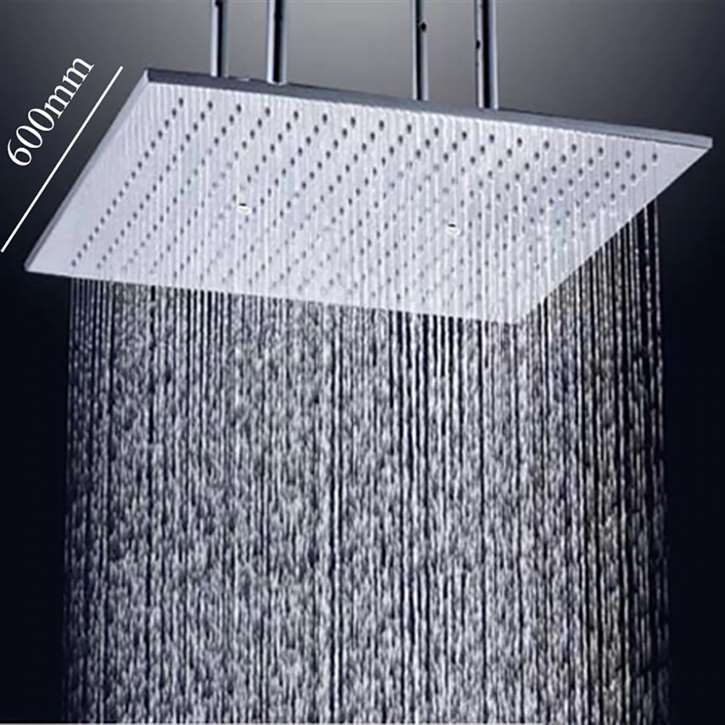Fontana Marseille 24" Ceiling Mount Water Saving Rain Shower Head