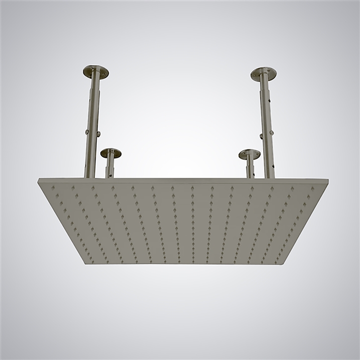 Fontana 16" Stainless Steel Rain Shower Head Gun Metal Gray Finish