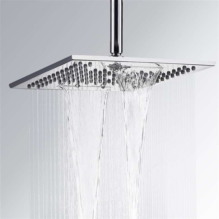 Cholet 10-inch Solid Brass Chrome Bathroom Shower Head – FontanaShowers