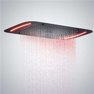 Luxury Shower Head Fontana Le Havre 71x43 cm Large Bathroom Shower Head With LED Touch Panel Controlled