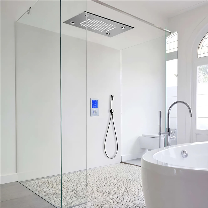 Fontana Sole Color Changing LED Digital Shower Set