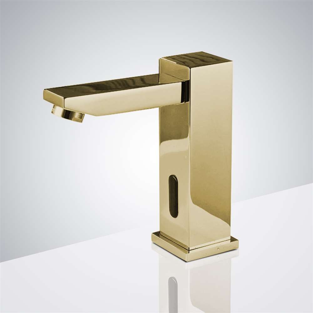 Fontana Verona gold hot and cold touchless bathroom faucet