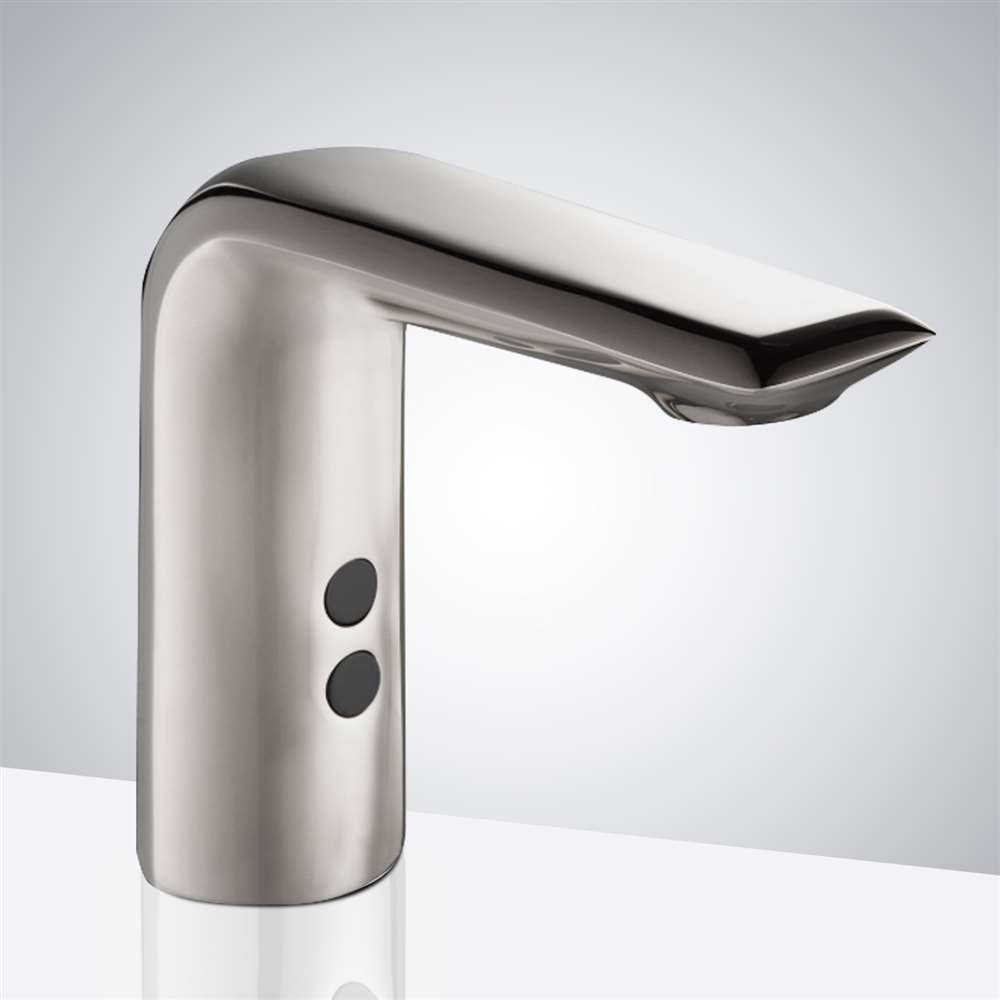 Fontana Commercial Touchless Automatic Brushed Nickel Sensor Faucet