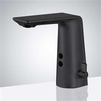 Fontana Carpi Commercial Matte Black Infrared Automatic Motion Sensor Sink Faucet