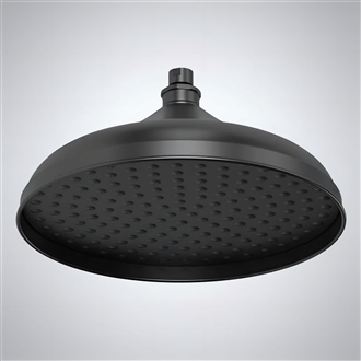 Fontana Versailles Matte Black Rain Shower Head